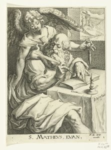 Évangéliste Matthieu (Les quatre évangélistes) - Jacob de Gheyn (II) (workshop of)
