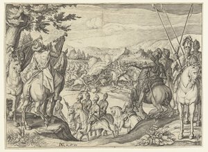 Combat de cavaliers (De ruiterschool) - Jacob de Gheyn (II) (workshop of)
