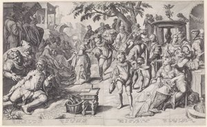 Le fils prodigue gaspille son argent - Jacob de Gheyn (II)
