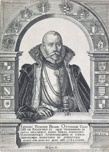 Portrait de Tycho Brahe 1546 - 1601, pub. 1586 - Jacob de Gheyn