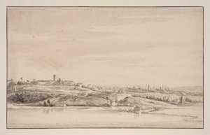 Vue près de Rome avec le Tibre