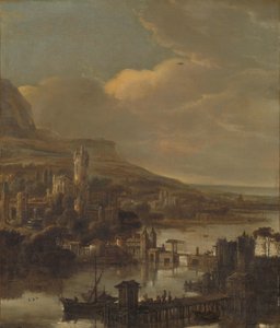 Vue de rivière - Jacob de Wet (I) (attributed to)