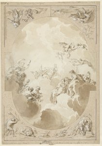 Projet pour une peinture de plafond avec l