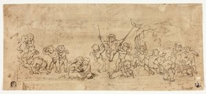Putti jouant - Jacob de Wit
