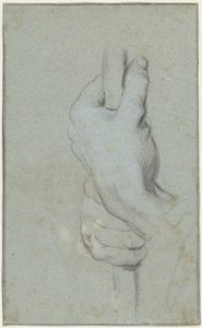 Étude de deux mains tenant un bâton - Jacob de Wit