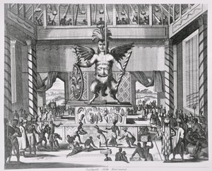 Dieu mexicain Huitzilopochtli, de 