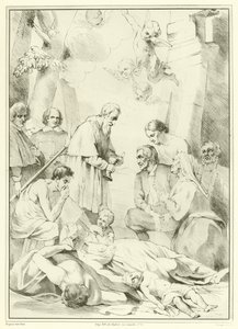 Saint Macaire de Gand aidant les victimes de la peste - Jacob van Oost