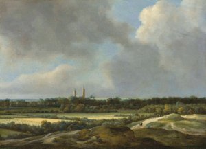 Un paysage étendu avec des champs de céréales, Heemstede au-delà - Jacob van Ruisdael