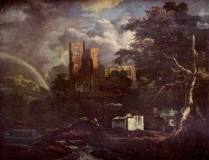 Espagnol :  El cementerio judío Le cimetière juif - Jacob van Ruisdael