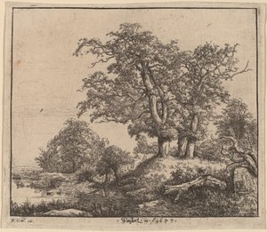 Les Trois Chênes - Jacob van Ruisdael