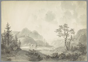 Paysage de montagne avec une rivière