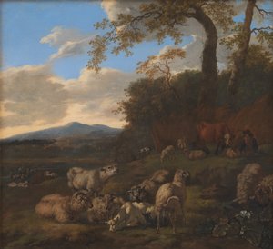 Le troupeau de moutons - Jacob van der Does d.Æ.