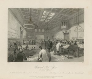 Vue générale du bureau de poste général - Jacob van der Heyden