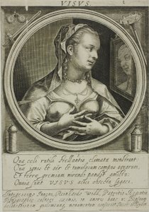 La vue, première planche des Cinq sens - Jacob van der Heyden