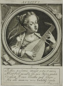 Le son, deuxième planche des Cinq Sens - Jacob van der Heyden