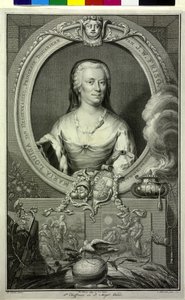Landgravine de Hesse Kassel Mary Louisa - Jacobus (after) Houbraken
