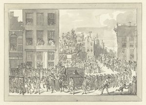 Cortège funèbre de Wolter Jan Gerrit baron Bentinck à Amsterdam, 28 août 1781