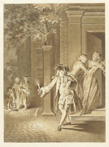 Scène de Lubbert Lubbertse, ou le paysan anobli - Jacobus Buys