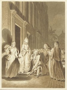 Scène de Lubbert Lubbertse, ou le paysan anobli - Jacobus Buys