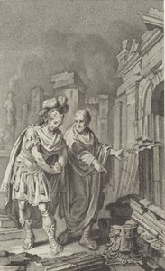 Scipion Émilien devant les ruines de Carthage en compagnie de Polybe, 1797