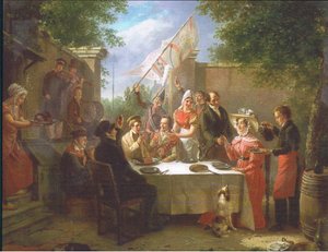 Le festin de mariage, de magazine ou source de livre inconnue - Jacob Joseph Eckhout