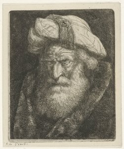 Vieil homme avec barbe