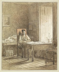 Portrait de Gerrit Lamberts, assis dans un fauteuil au Cabinet des estampes