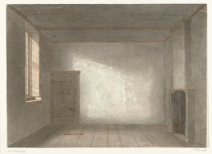 La chambre de Cornelis de Witt en prison La Gevangenpoort, La Haye, 1844