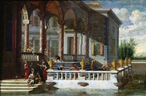 Palais italien avec galerie et terrasse - Jacobus Saeys