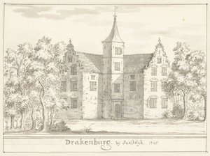 Le château Drakenburg près de Soestdijk - Jacobus Stellingwerff