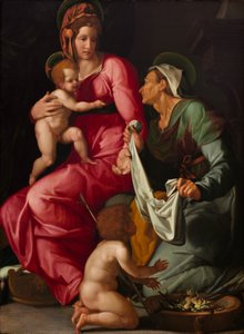 Madone et Enfant avec Sainte Élisabeth et Saint Jean-Baptiste, vers 1535 - Jacopino del Conte