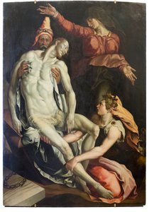 La mise au tombeau du Christ - Jacopino del Conte
