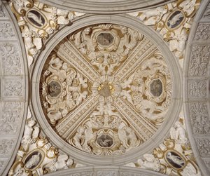(détail) du plafond de la Galerie Sansovino, Venise, vers 1537 - Jacopo (1486 1570) Sansovino