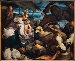 Adoration des bergers - Jacopo (1510 92) Bassano