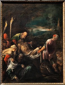Enterrement du corps du Christ, vers 1580 - Jacopo (1510 92) Bassano