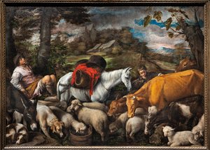 Pastorale (Le cheval blanc) - Jacopo (1510 92) Bassano