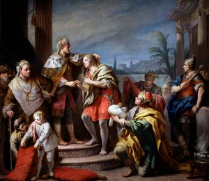 Joseph devant Pharaon - Jacopo Amigoni