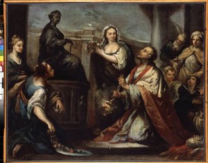 Le roi Salomon entraîné dans l