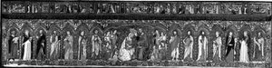 Couronnement de la Vierge accompagné d