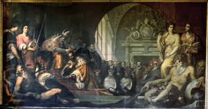 Cosme I de Médicis recevant le Pape Pie V - Jacopo Ligozzi