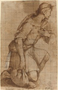 Berger agenouillé - Jacopo Ligozzi