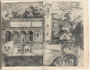 Vue du Quadrant : la Porte Principale, la Place, l