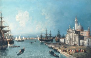 Vue sur le Bacino di S.Marco; au premier plan S.Giorgio