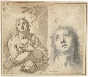 Madeleine pénitente dans un paysage - Jacopo Palma (il Giovane)
