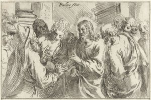 Christ et la femme adultère - Jacopo Palma (il Giovane)