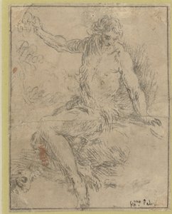 Saint Jean-Baptiste assis - Jacopo Palma (il Giovane)