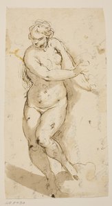 Femme nue marchant - Jacopo Palma