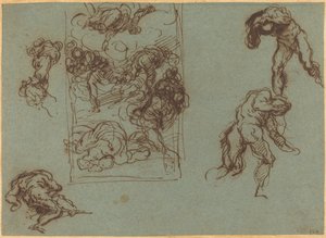 Études de figures - Jacopo Palma il Giovane