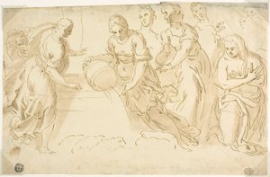 Jacob et Rachel au puits - Jacopo Palma il Giovane