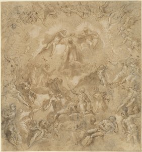 Le Couronnement de la Vierge - Jacopo Palma il Giovane